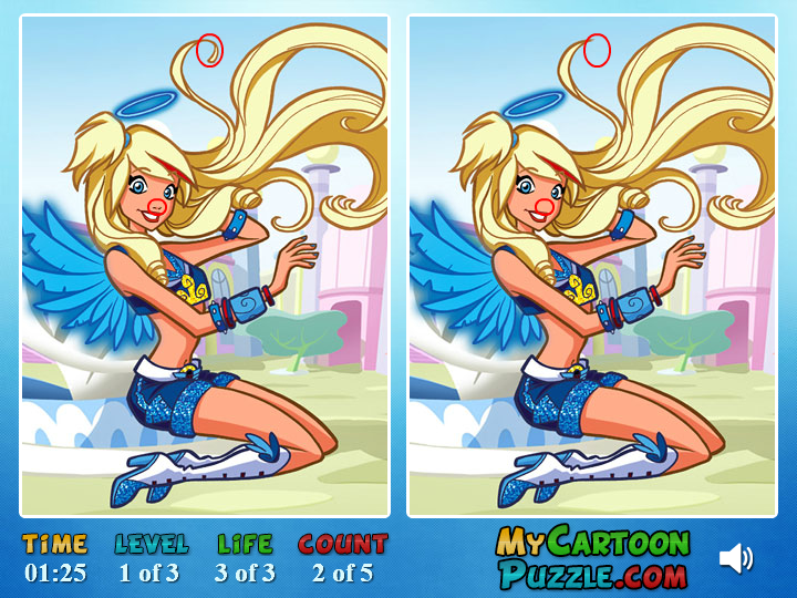 Angel's Friends Find Difference Gameplay