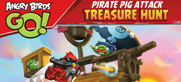 Angry Birds Go! Jenga Pirate Pig Attack Treasure Hunt - Play Online on