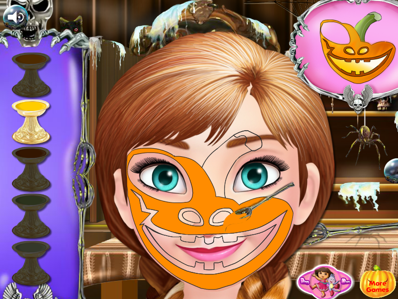 Anna Halloween Face Art Gameplay