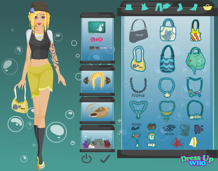 Aquarium Dress Up Game Play Online on Flash Museum 🕹️