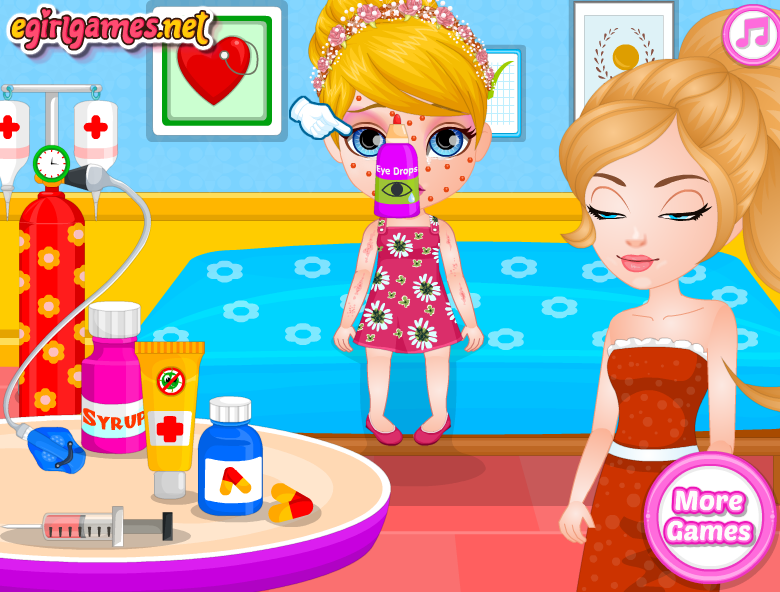 Baby Barbie Allergy Attack Gameplay