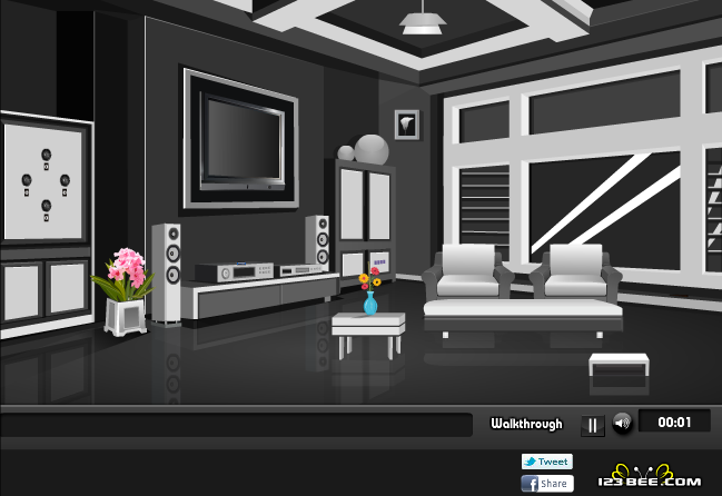 Black White Room Escape - Play Online on Flash Museum 🕹️