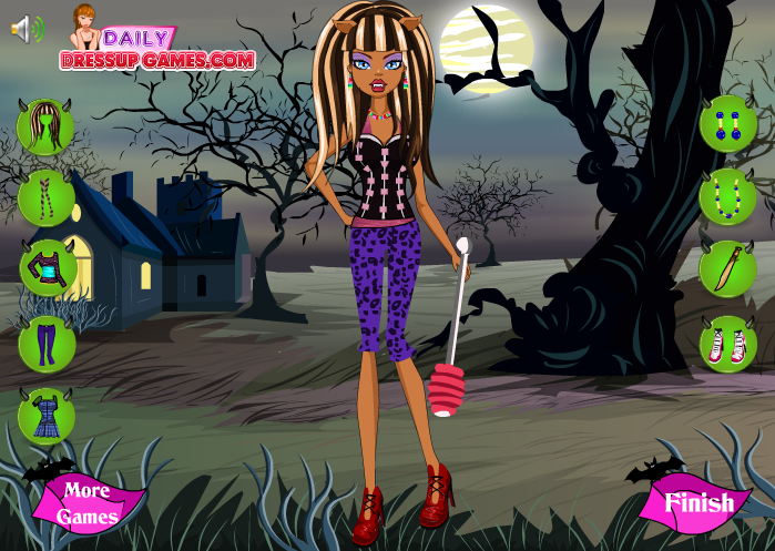 Clawdeenwolf Dressup Gameplay