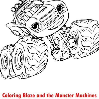 Coloring Blaze and the Monster Machines - Play Online on Flash Museum 🕹️
