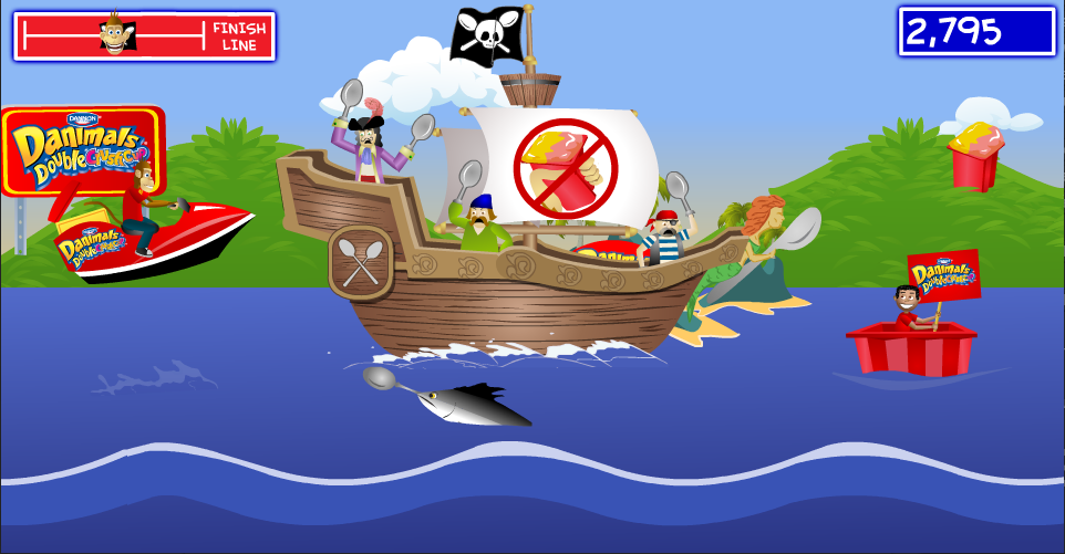Danimals Double Crush Cup: Double Crush the Spoon Pirates_Gameplay