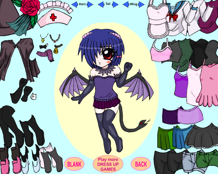 Demon Girl Dress Up Play Online on Flash Museum 🕹️