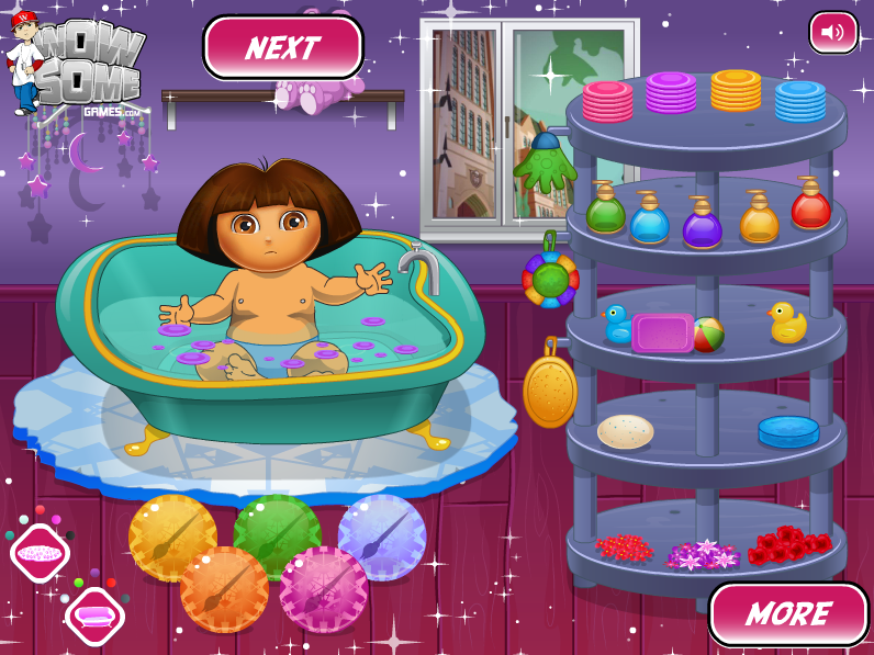 Dora Bathing Gameplay