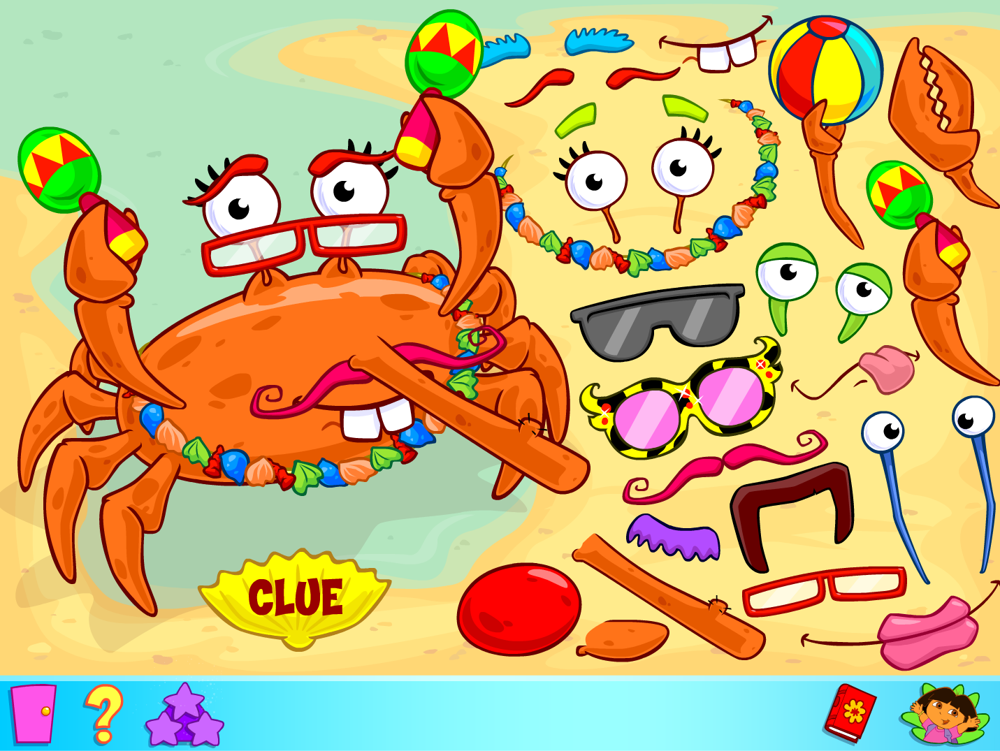 Dora the Explorer Click & Create! 47: Baby Crab_Gameplay