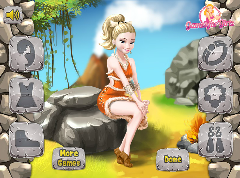 Elsa Time Travel: Prehistoric Age Gameplay