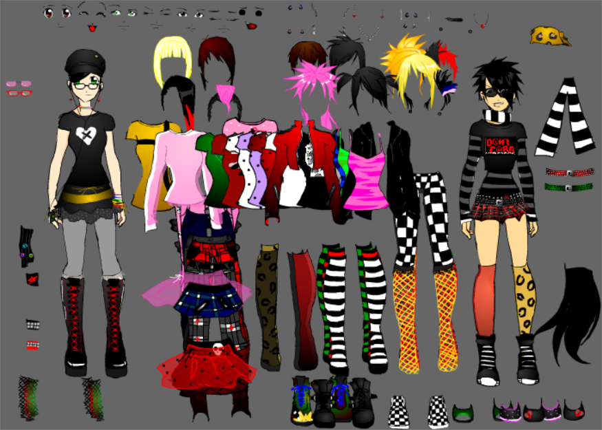 Emo vs. Punk dress up Gameplay