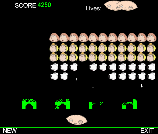 Family Guy Invaders Gameplay