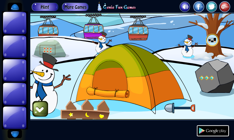 Genie Winter Resort Rescue Gameplay