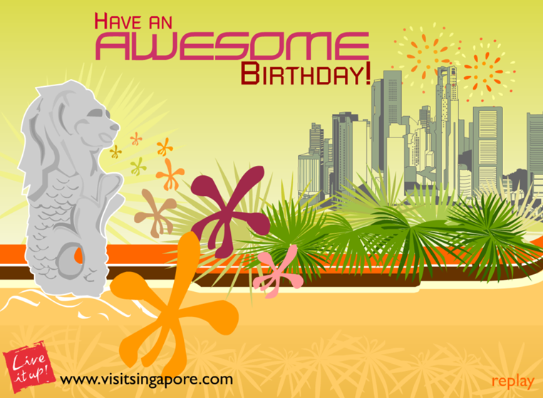 Have An Awesome Birthday! Postcard Gameplay
