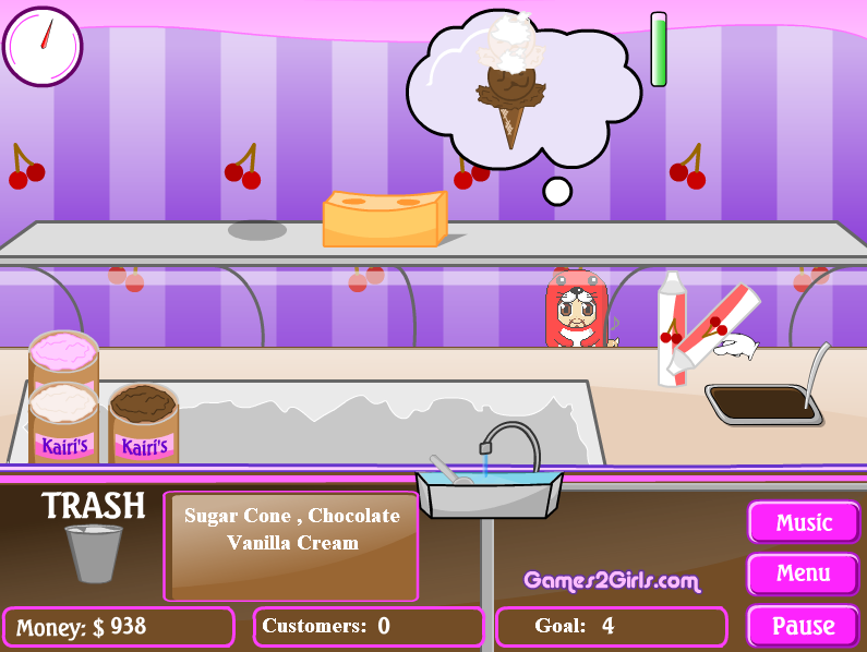 Kairi's Ice Cream Shoppe Play Online on Flash Museum 🕹️
