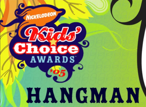 Kids' Choice Awards '05 Hangman - Play Online on Flash Museum 🕹️