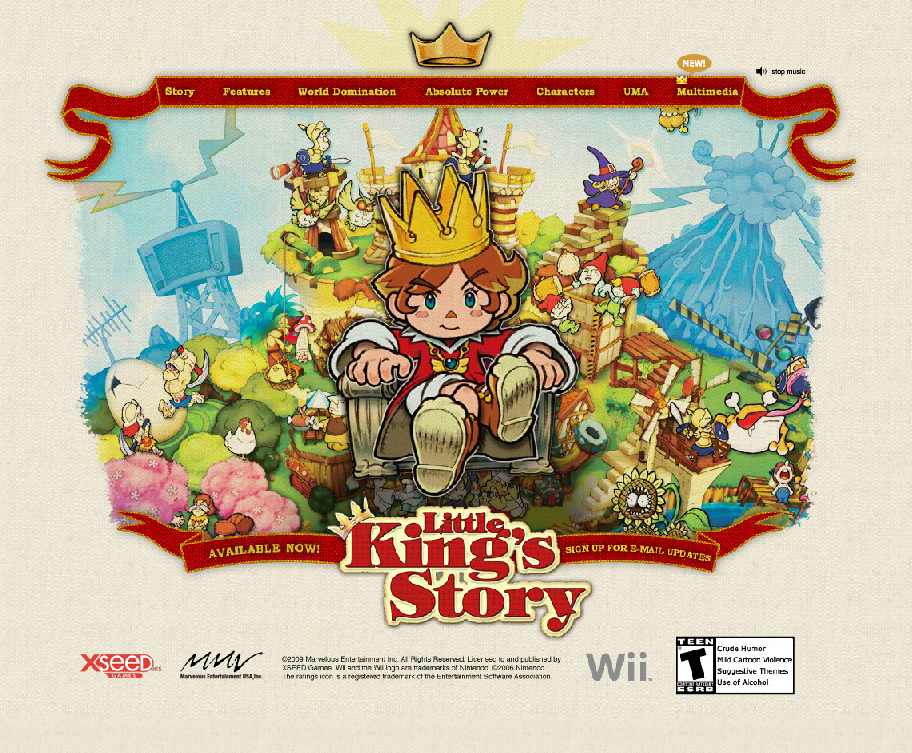 Little King's Story Microsite Gameplay