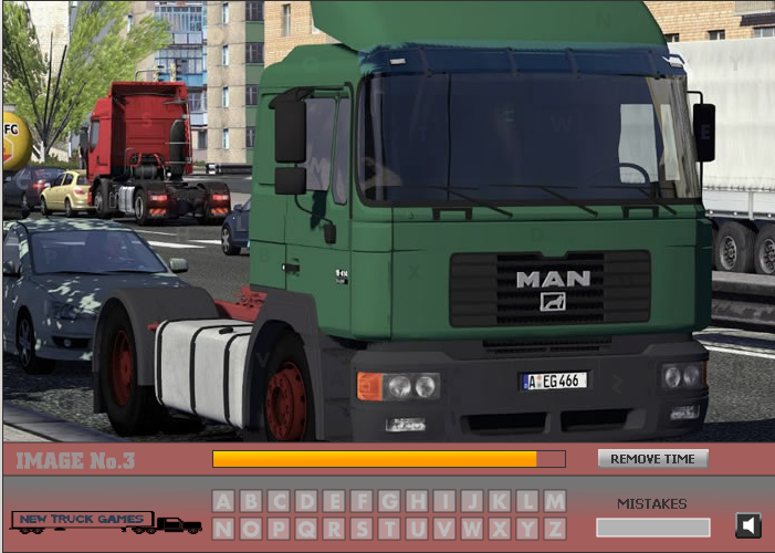 Man Trucks Hidden Letters Gameplay