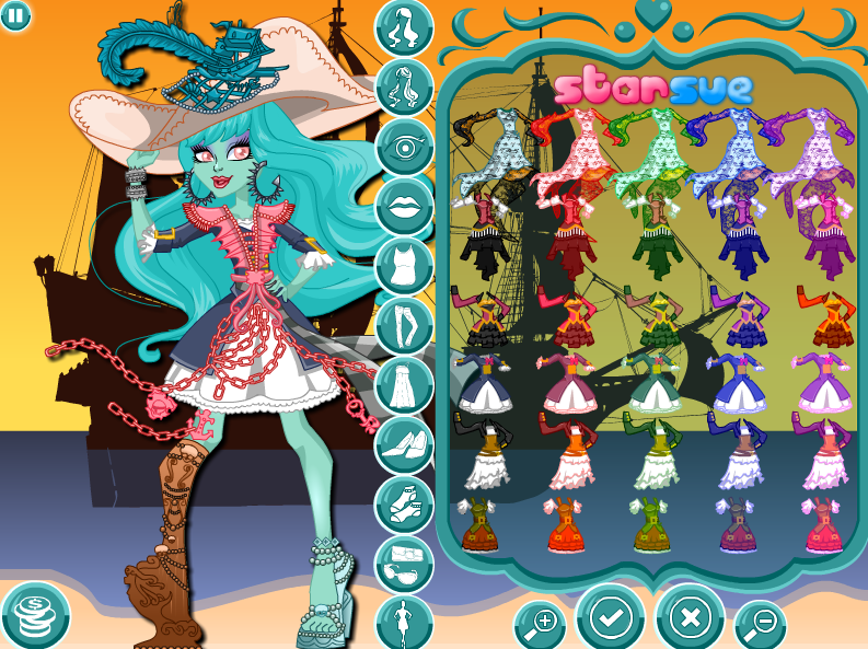 Monster High: Vandala Doubloons Dress Up Gameplay