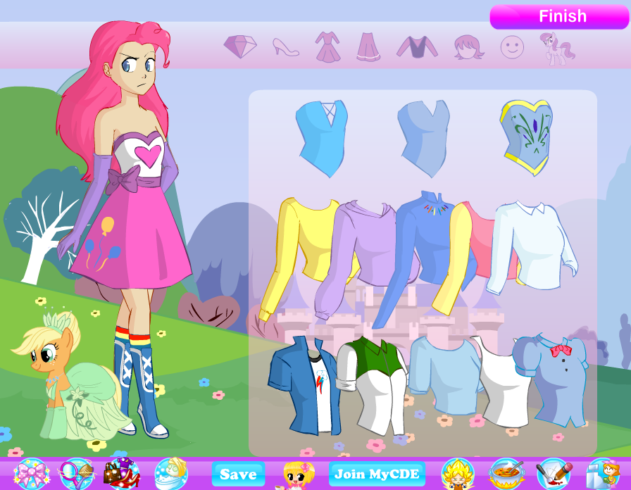 open lace back dress Pretty Pretty Princess  Chicken Little
