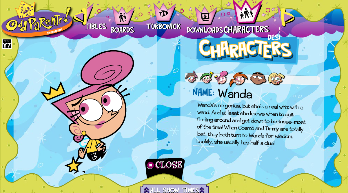 Nick.com The Fairly OddParents Show Page Gameplay