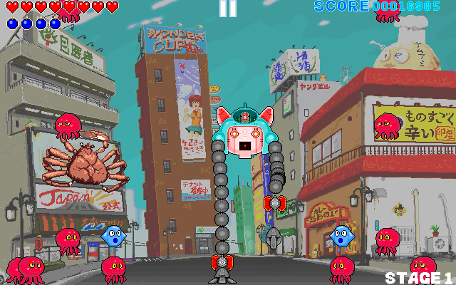 プリティ・スーパー・おさげロボ Gameplay