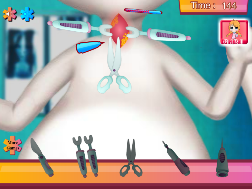 Pregnant Angela Neck Infection Gameplay