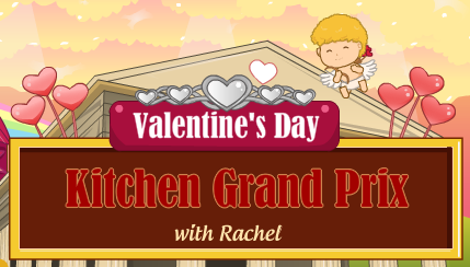 Rachel S Kitchen Grand Prix Valentine S Day Play Online On Flash   Rachels Kitchen Grand Prix Valentines Day Logo 