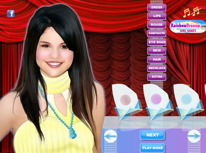 Selena Gomez DressUpMakeover Play Online on Flash Museum 🕹️