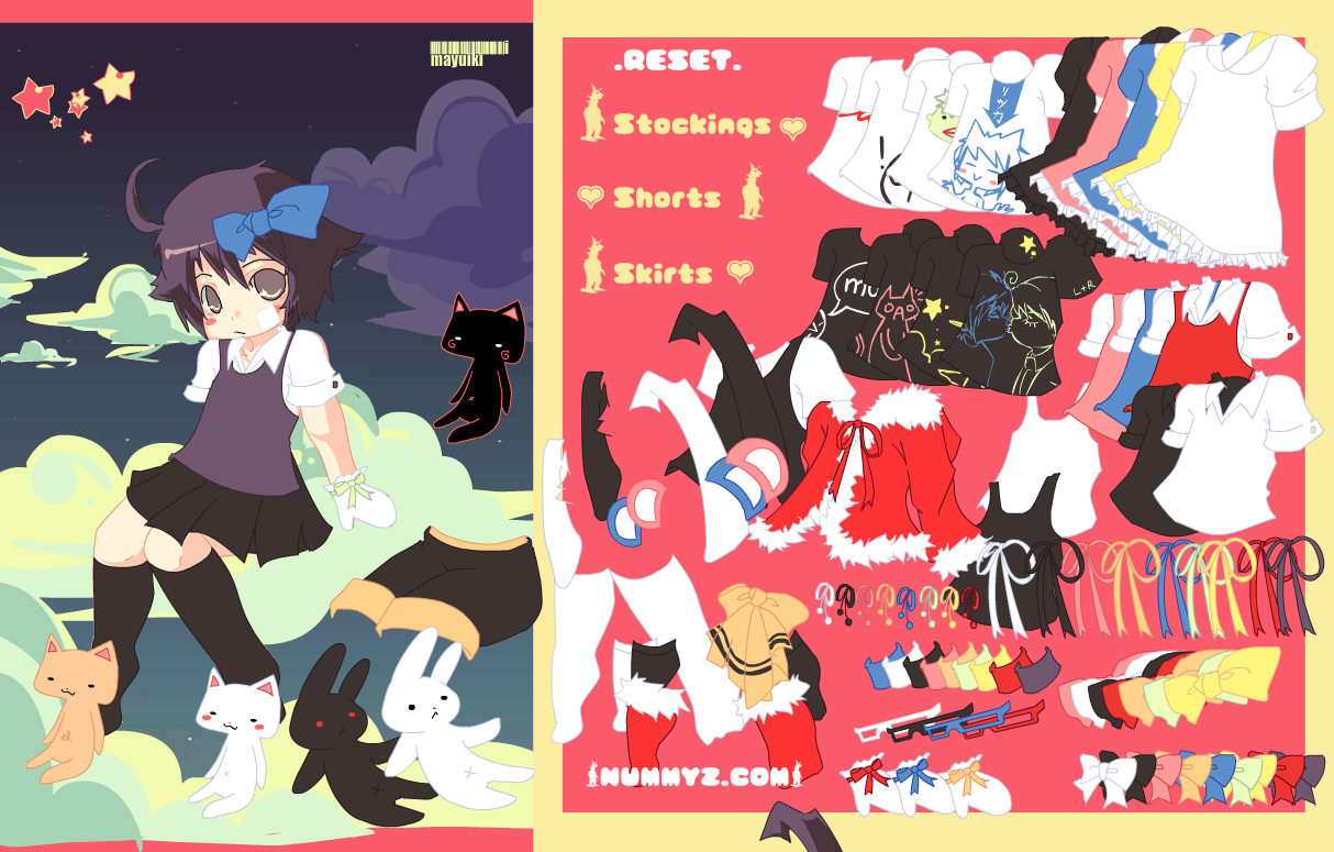 Shabu Dresses Up +FLASH GAME+ Gameplay