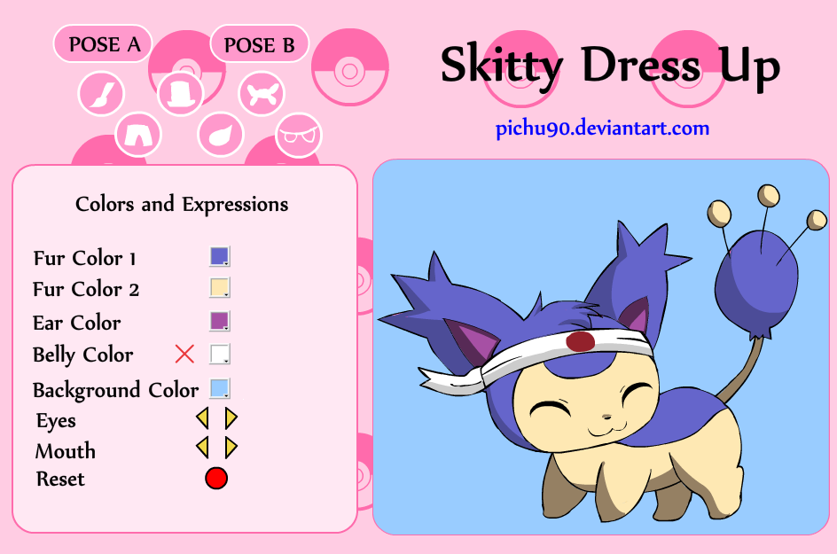 Skitty Dressup Gameplay