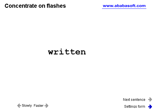 Speed Reading Lesson