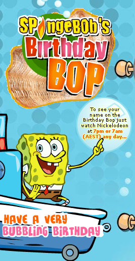 SpongeBob’s Birthday Bop E-Card - Play Online on Flash Museum 🕹️