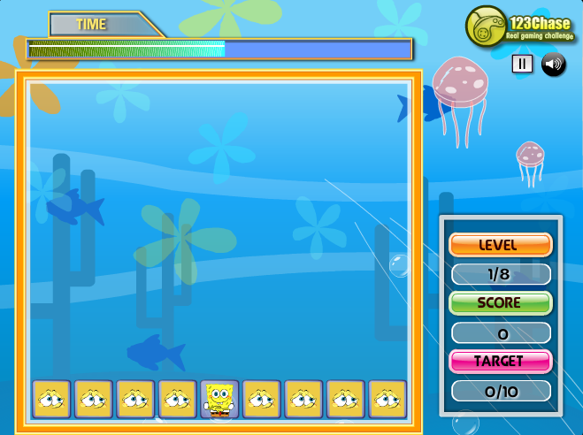 Spongebob Pick the Pairs Gameplay