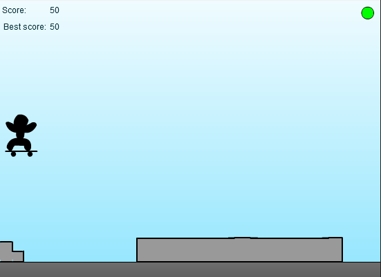 Stick-Skateboarding Gameplay