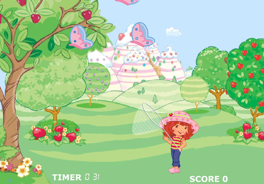 Strawberry Shortcake: Strawberryland Butterfly Catch! Gameplay