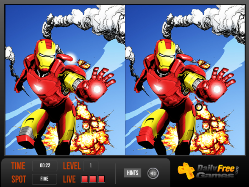 The Avengers Spot the Difference Game Gameplay