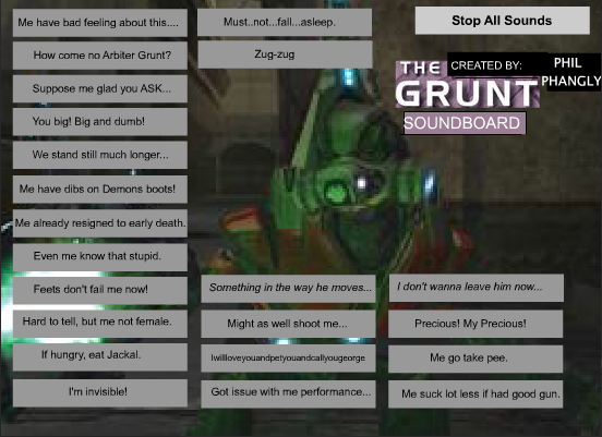The Grunt Soundboard Gameplay