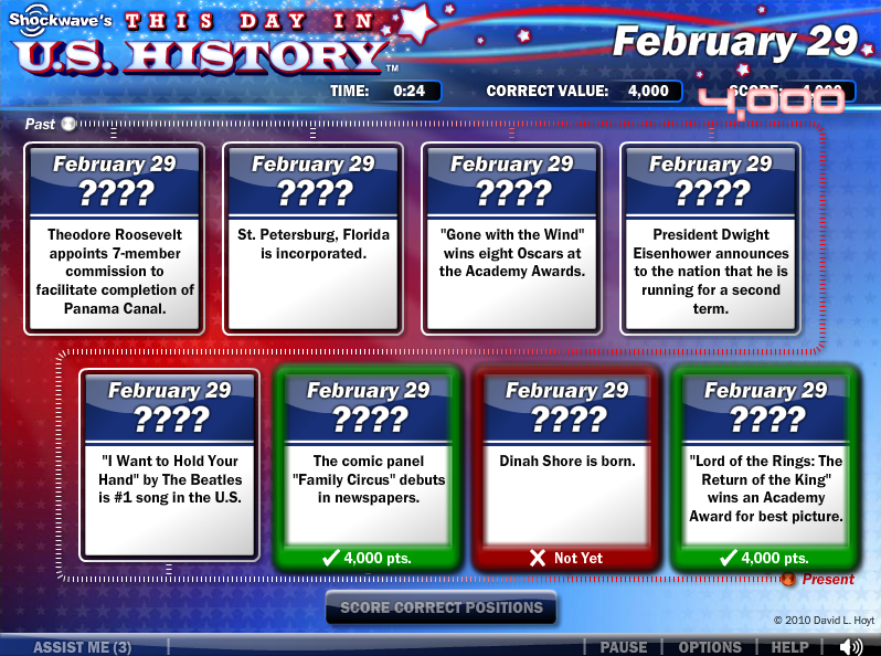 This Day in U.S. History: The Game - Play Online on Flash Museum 🕹️