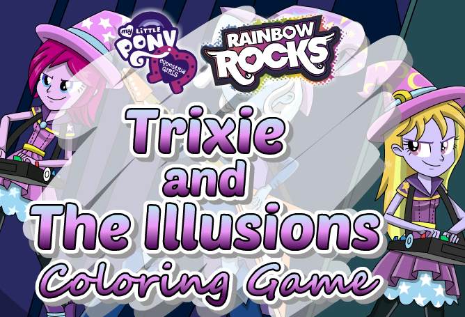 Trixie And The Illusions Coloring Game - Play Online on Flash Museum 🕹️