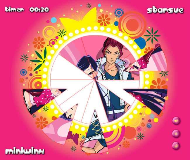 Winx Love: Round Puzzle Gameplay