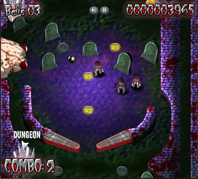 Zombie Pinball Play Online on Flash Museum 🕹️