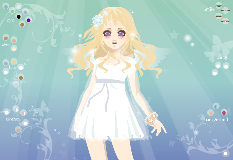 angel dress-up Gameplay