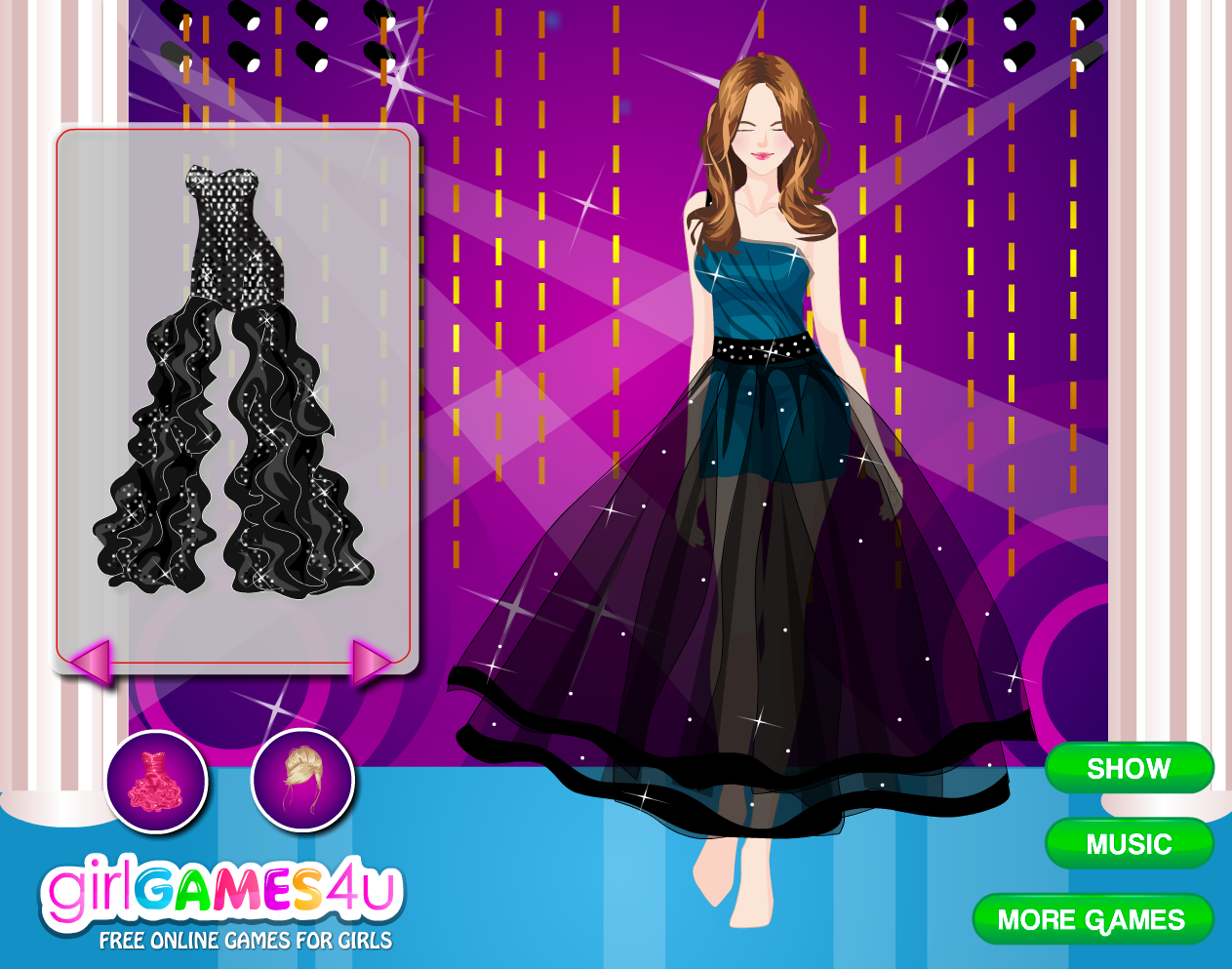 A Fashionista's Prom Dress Up Gameplay