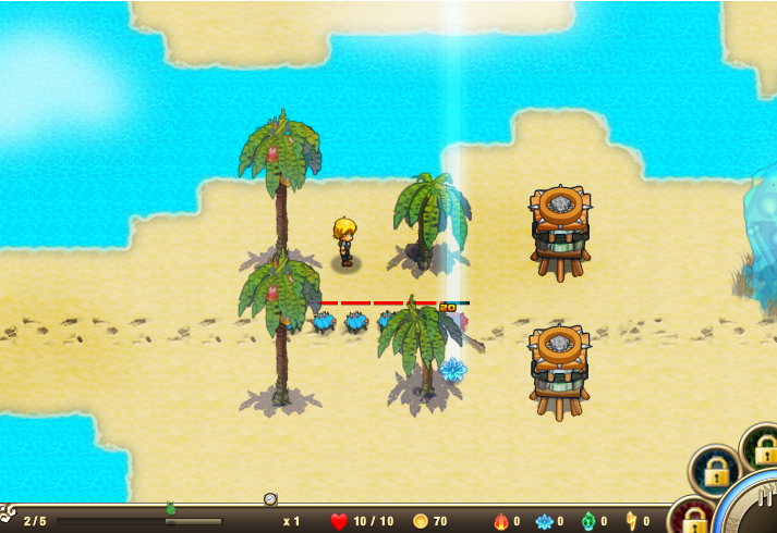 Castaway Island TD Gameplay