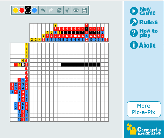 Color Pic-a-Pix Light Vol 2 Gameplay