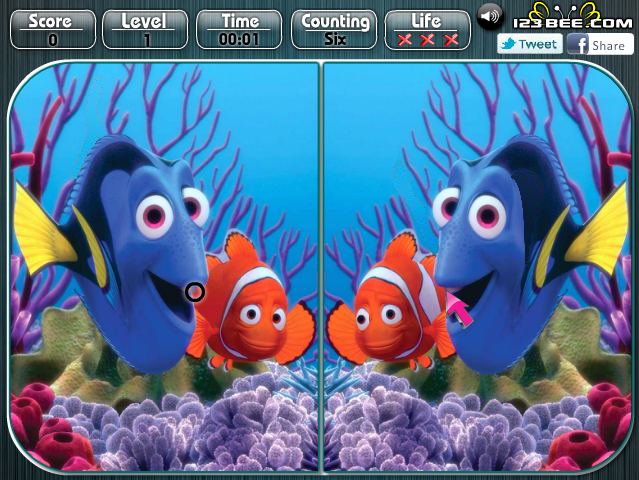 Finding Nemo - Spot the Difference Gameplay