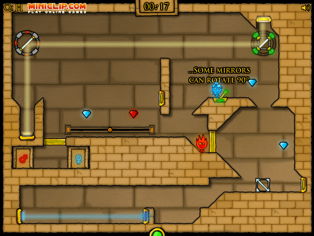 Fireboy and Watergirl 2: In The Light Temple Gameplay