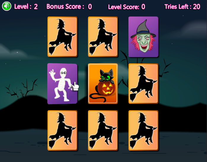 Halloween Memory Game Play Online on Flash Museum 🕹️