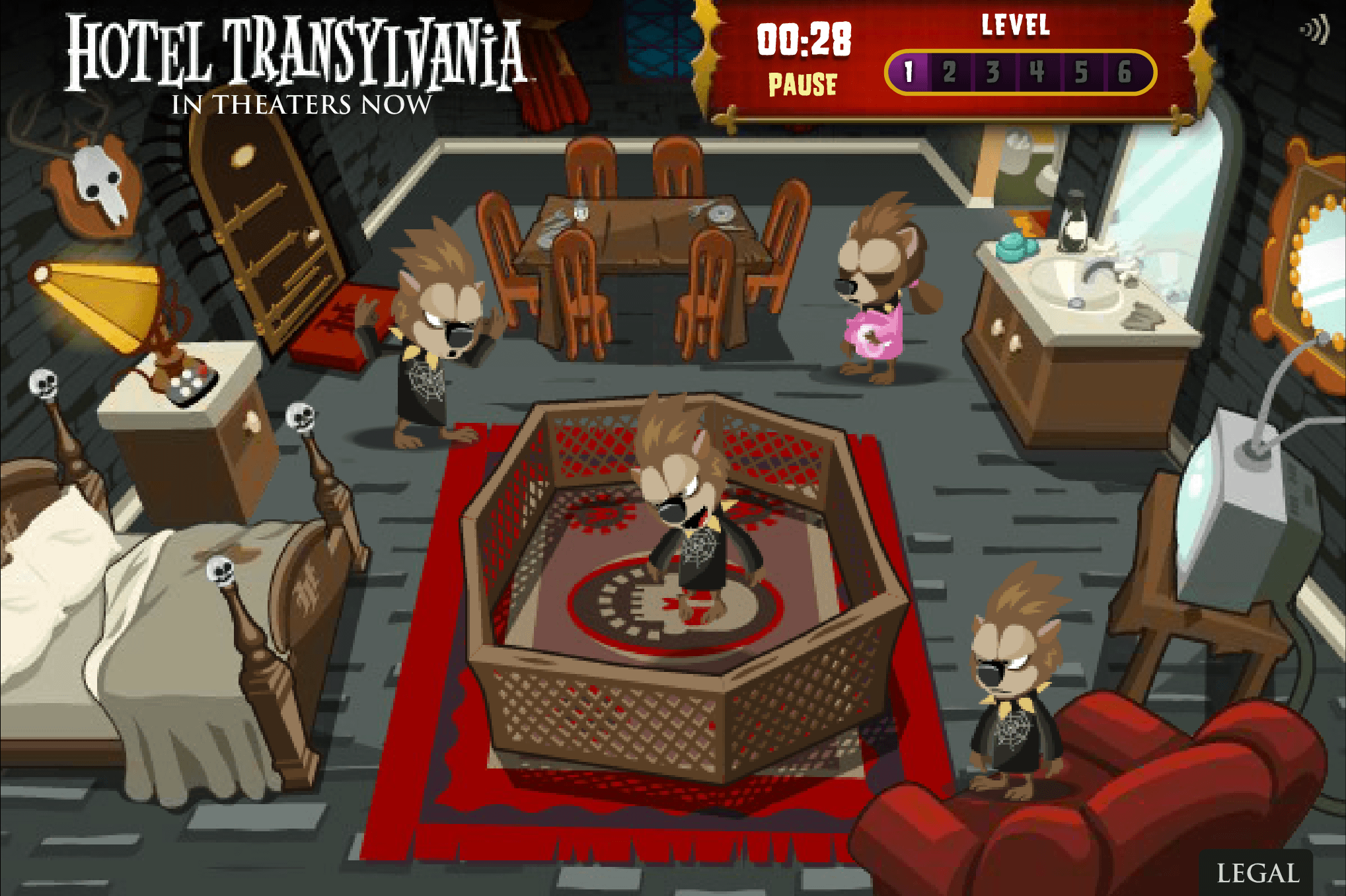 Hotel Translvania: Wayne's Wolf Pup Wrangle Gameplay