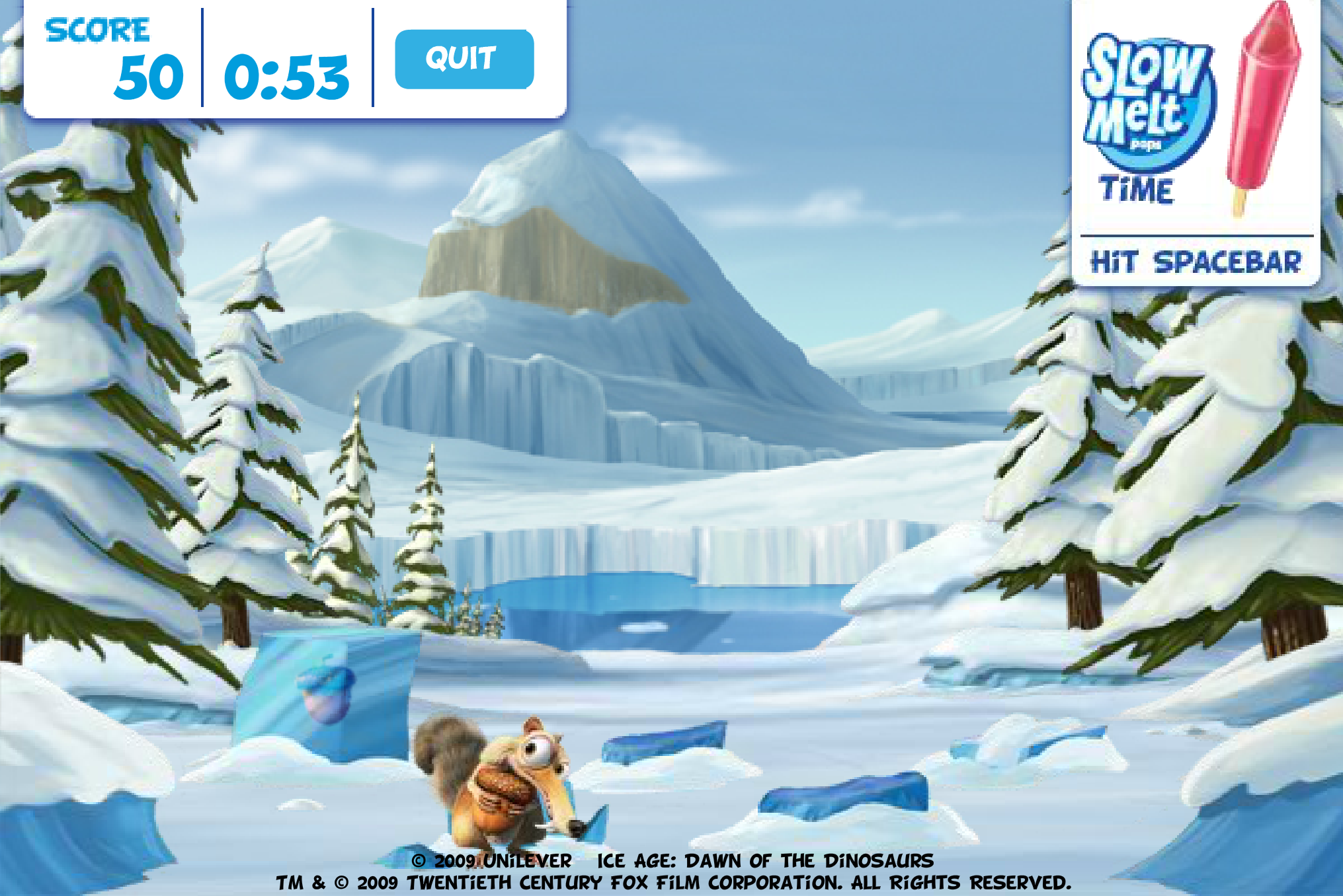 Ice Age Scrat's Slow Melt Smash Gameplay